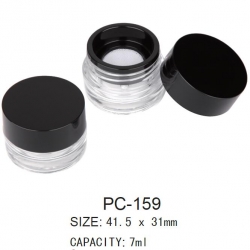 Plastic Round Cosmetic Loose Powder Container