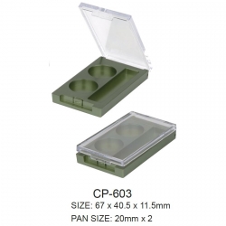 Empty Plastic Square Compact Case
