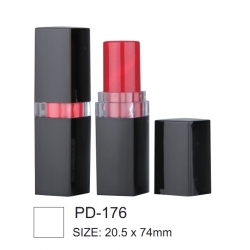 Square Shape Black Lip Balm Tubes