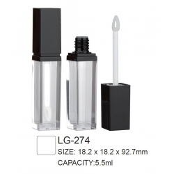 Plastic Cosmetic Square Lipgloss Container