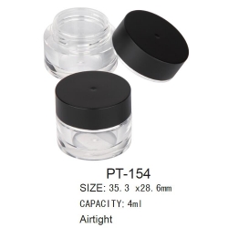 Plastic Airtight Cosmetic Round Pot Container