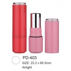 Round Plastic Airtight Lipstick Tube