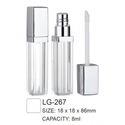 Plastic Cosmetic Square Lipgloss Container