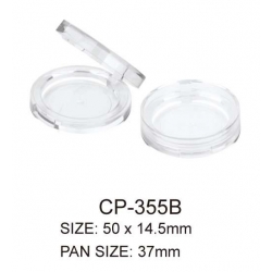 Round Cosmetic Compact Powder Container