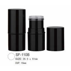 Plastic Round Cosmetic Foundation Stick Case