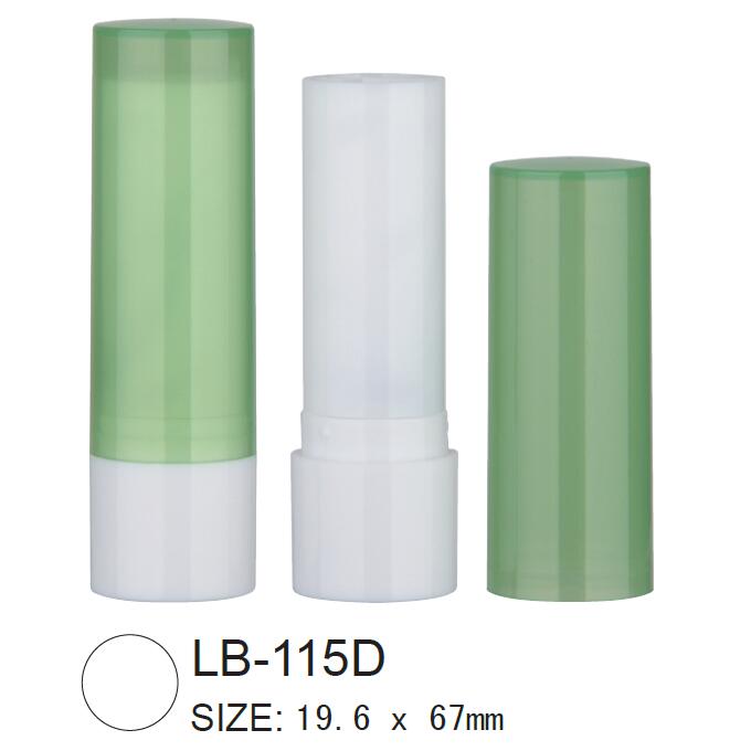 Plastic Round Cosmetic Lip Balm Container