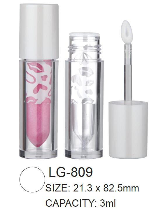 Plastic Cosmetic Round Lipgloss Container