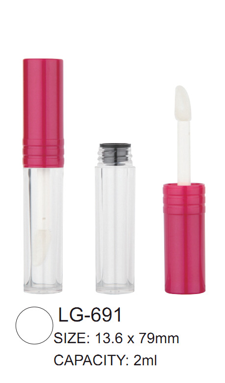 Plastic empty lip gloss case