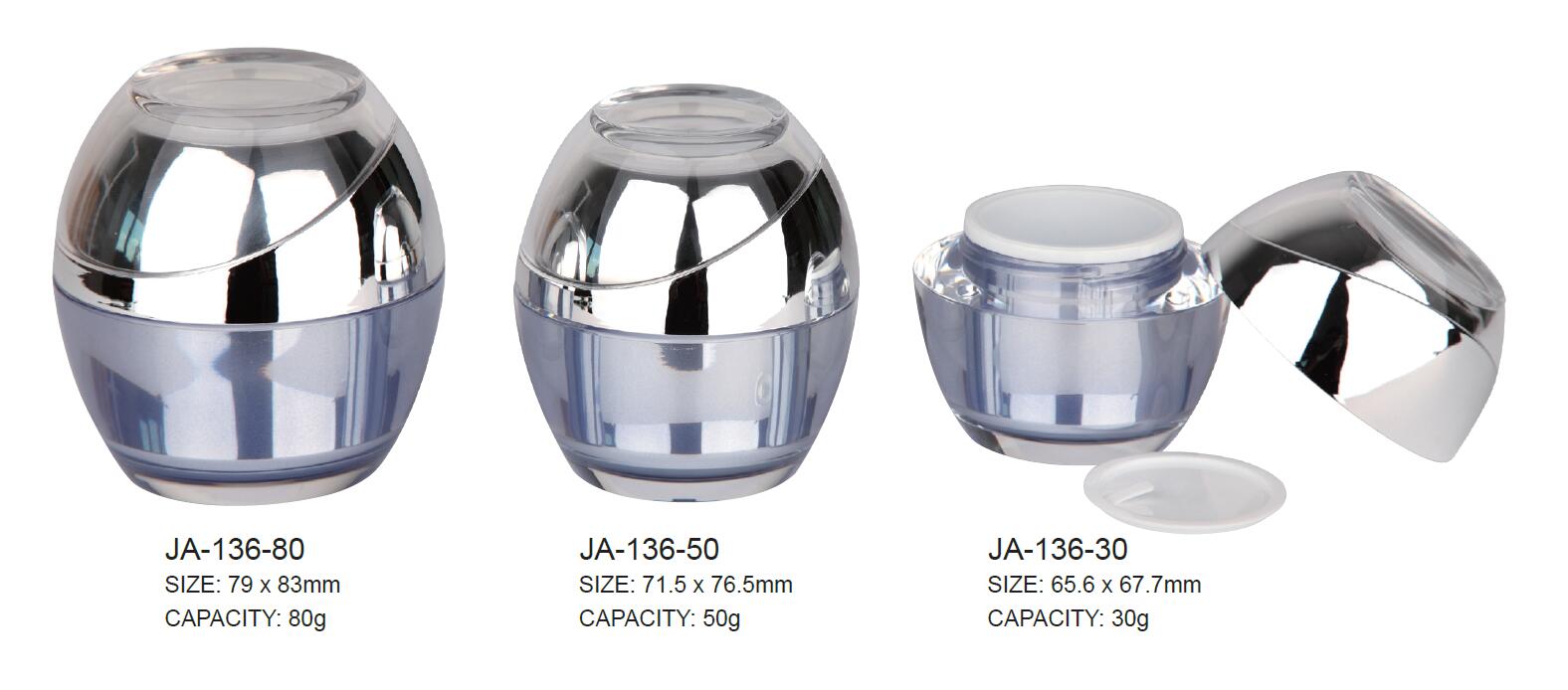 Plastic Cosmetic Arylic Jar Container