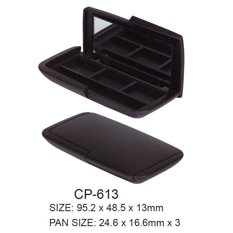 Empty Plastic Square Compact Case