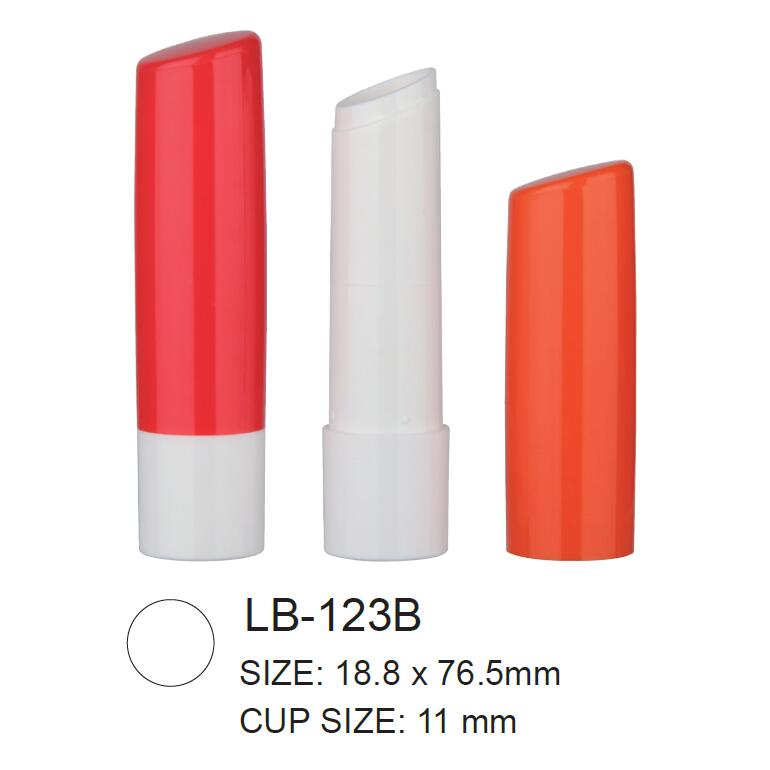 Empty Plastic Round Cosmetic Lip Balm
