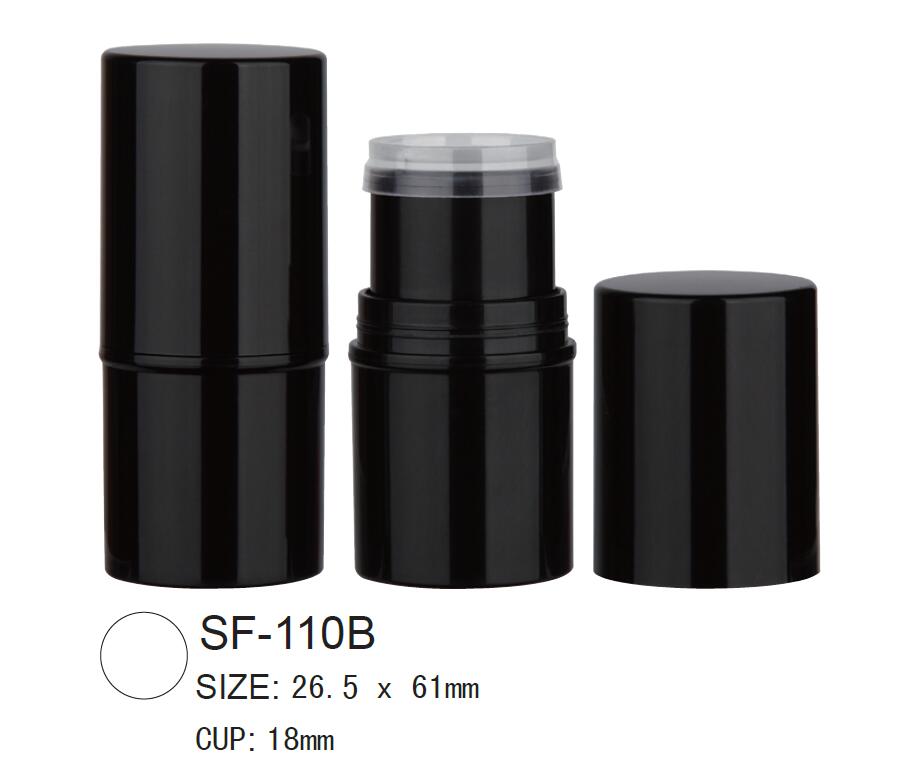 Plastic Round Cosmetic Foundation Stick Case