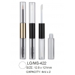 Dual Head Plastic Round Cosmetic Lipgloss/Mascara Container