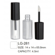 Plastic Cosmetic Square Lipgloss Container