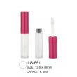 Plastic empty lip gloss case